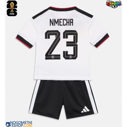 Otroški Nogometni dresi Nemčija Felix Nmecha #23 Domači SP 2026 Kratek Rokav (+ Kratke hlače)